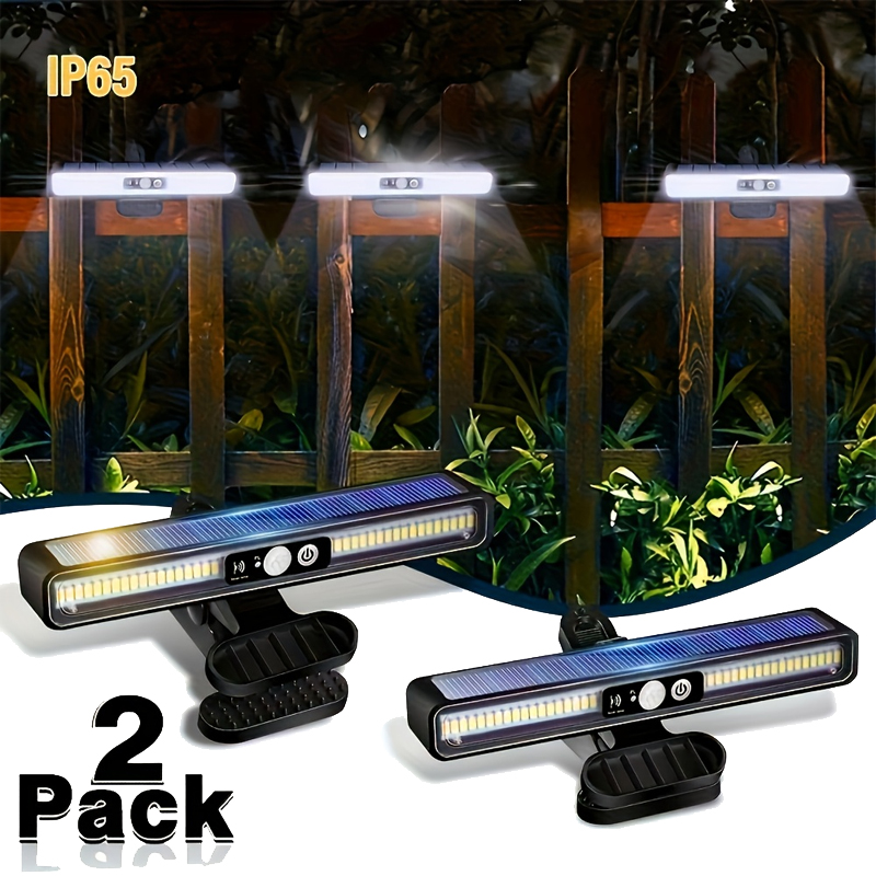 Outdoor Lighting Portable - ไฟพลังงานแสงอาทิตย์แบบหนีบติดตั้งภายนอก กันน้ำ ไฟรั้วพลังงานแสงอาทิตย์พร้อมหลอด LED 36 ดวง
