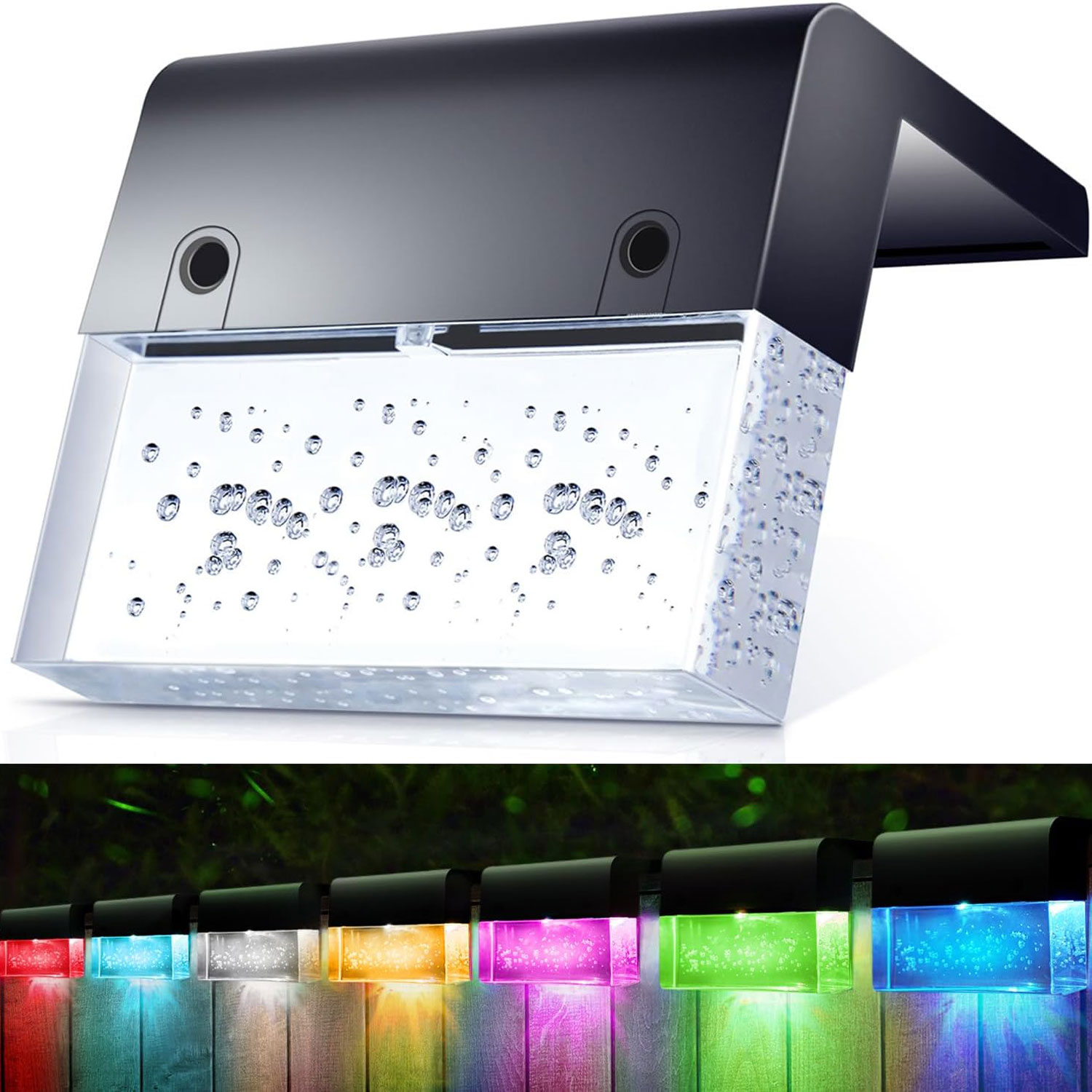 Post Cap Light - รั้วไฟฟ้าไฟ LED อะคริลิคสำหรับกลางแจ้งกันน้ำสีเรืองแสงและสีอบอุ่น lampu hias กลางแจ้ง