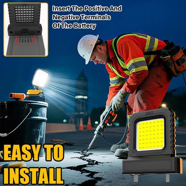Outdoor Lighting Repair - ไฟฉายซ่อมรถยนต์กันน้ำระดับ IP67 ไฟ LED อเนกประสงค์สำหรับงานกลางแจ้ง แบตเตอรี่ลิเธียมไอออน