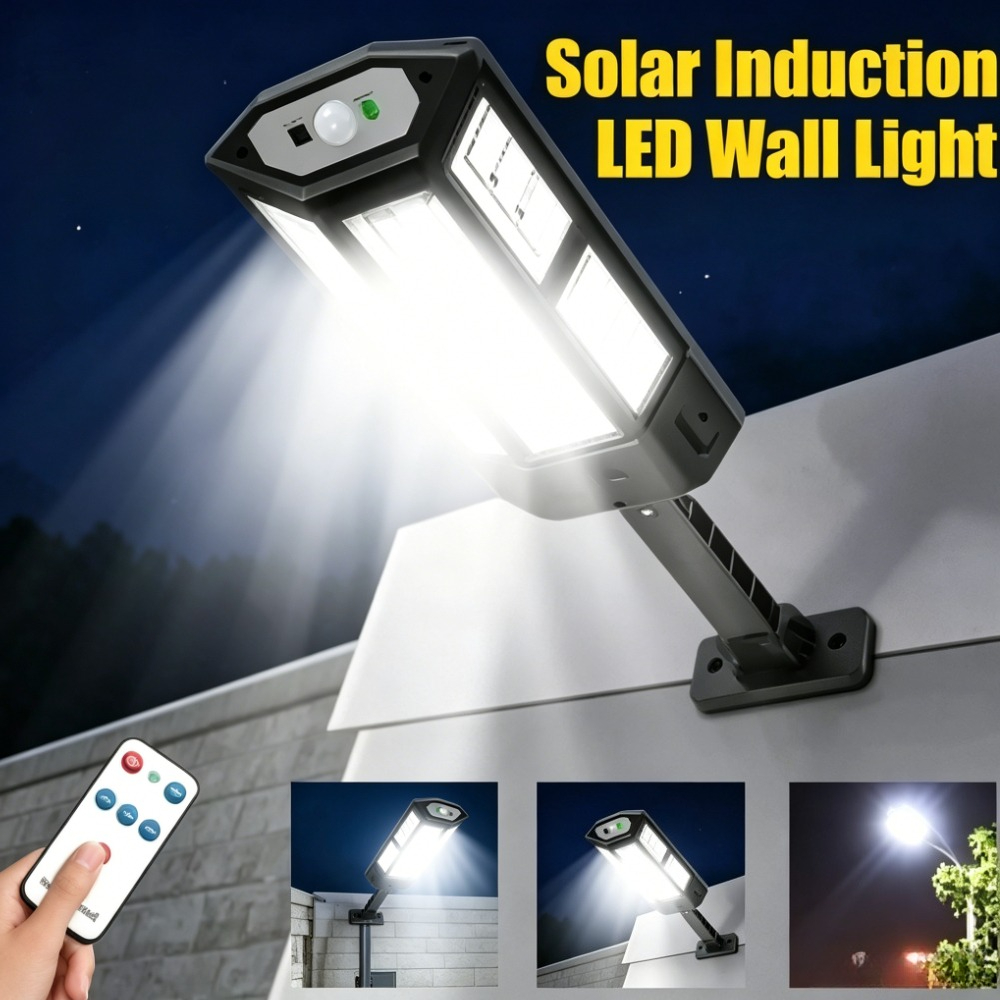 Landscape Spike Light - โคมไฟ LED พลังงานแสงอาทิตย์ทรงพลัง สำหรับภายนอกอาคาร ไฟติดผนังแบบชาร์จไฟได้ พร้อมเซ็นเซอร์ตรวจจับความเคลื่อนไหว