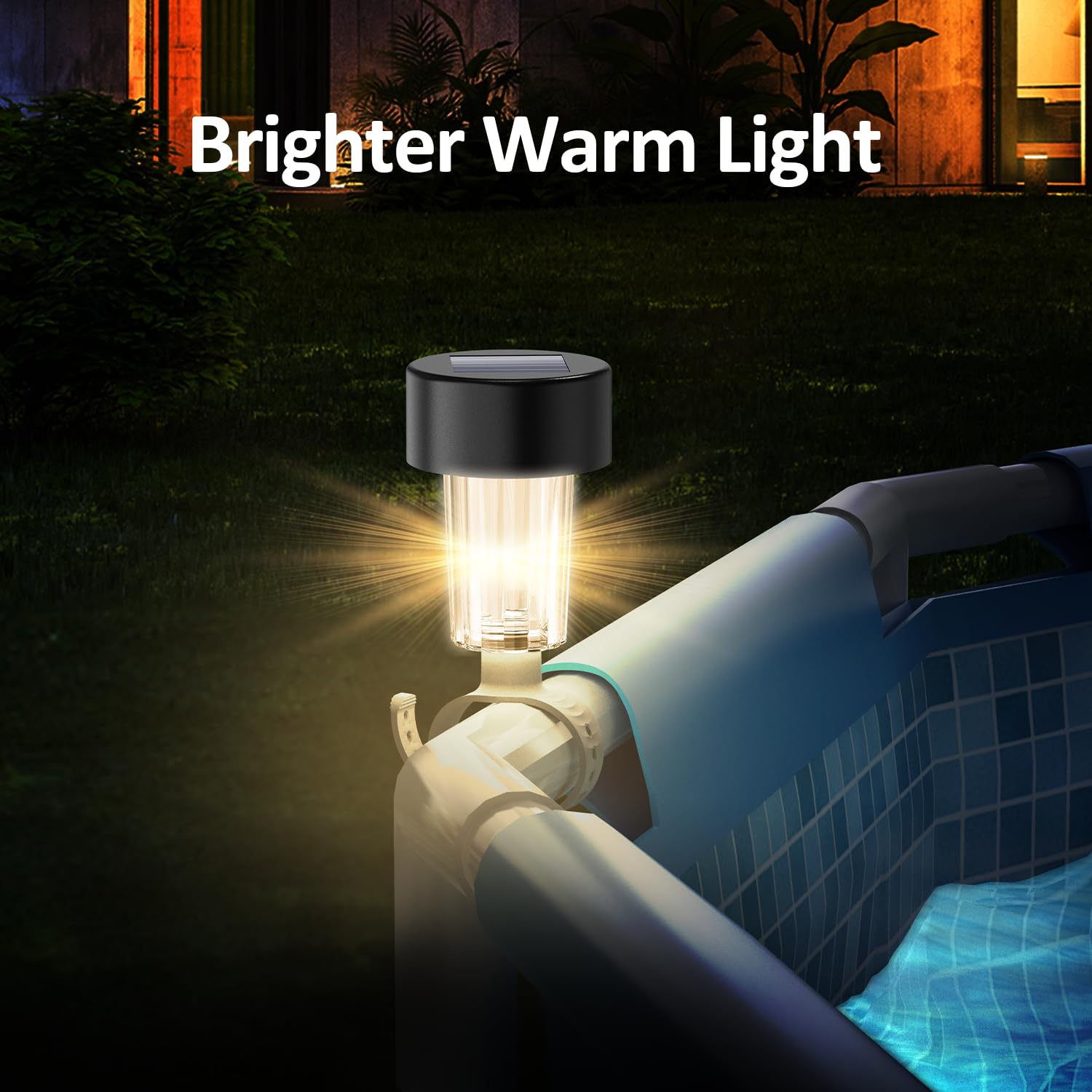 กรอบไฟสระว่ายน้ําพลังงานแสงอาท - Outdoor Lighting On Fence บทวิจารณ์และราคา