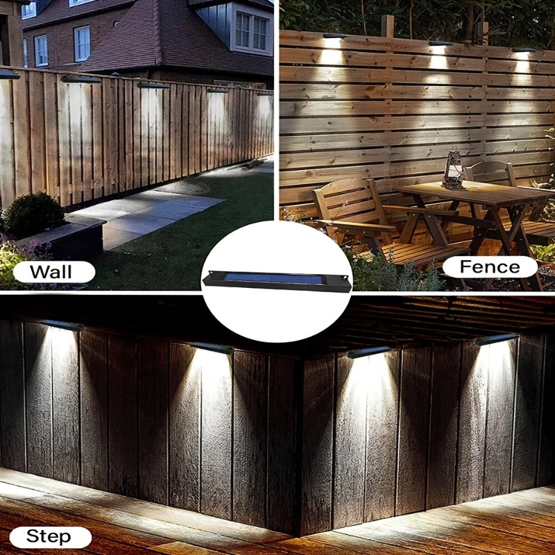 1/2/4 ชิ้นไฟป้ายพลังงานแสงอาทิ - Outdoor Lighting On Fence บทวิจารณ์และราคา