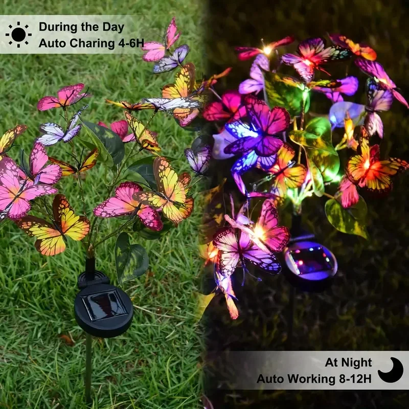 พลังงานแสงอาทิตย์ LED สวนผีเสื - Outdoor Lighting Brands บทวิจารณ์และราคา