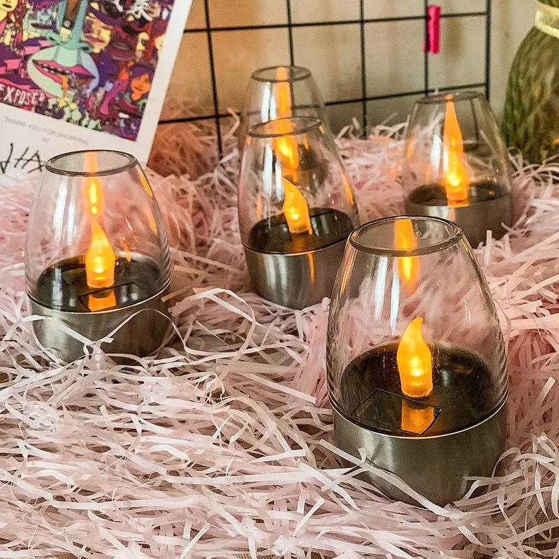 เทียนไร้เปลวไฟพลังงานแสงอาทิตย - Outdoor Lighting Ideas For Party บทวิจารณ์และราคา