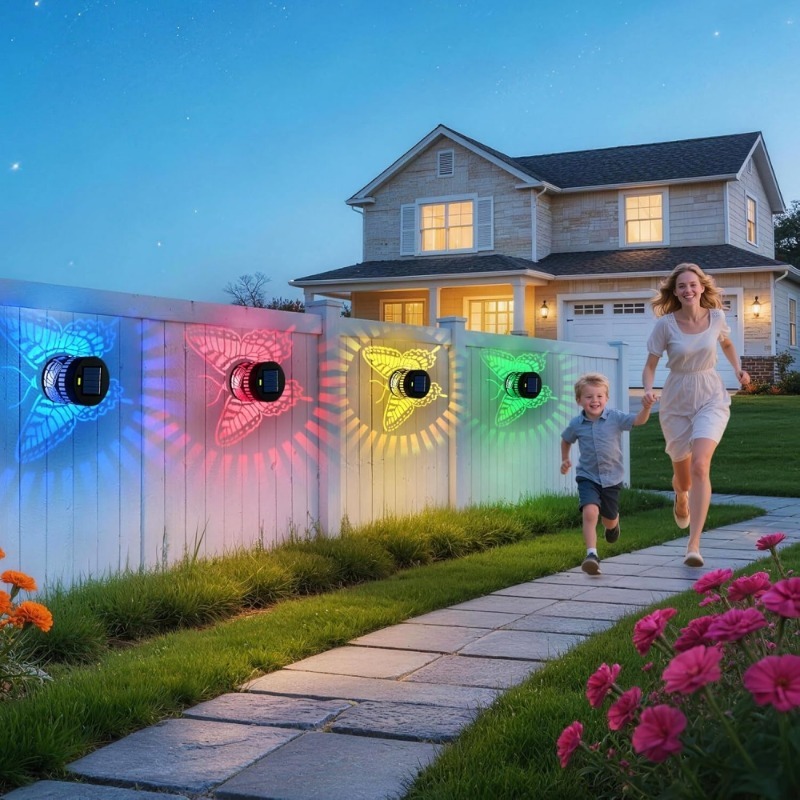 ไฟตกแต่งรูปผีเสื้อพลังงานแสงอา - Outdoor Lighting On Fence บทวิจารณ์และราคา