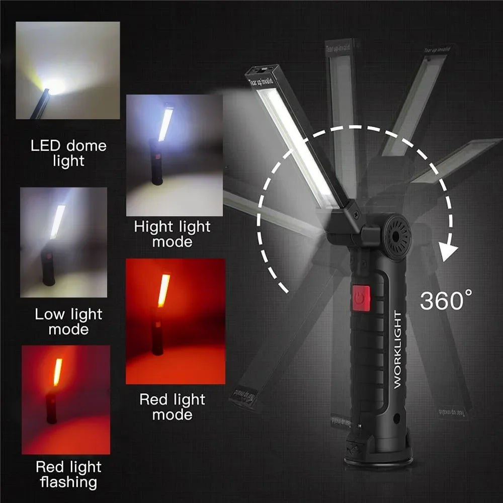 แบบพกพา COB ไฟฉาย LED USB ชาร์ - Outdoor Lighting Portable บทวิจารณ์และราคา