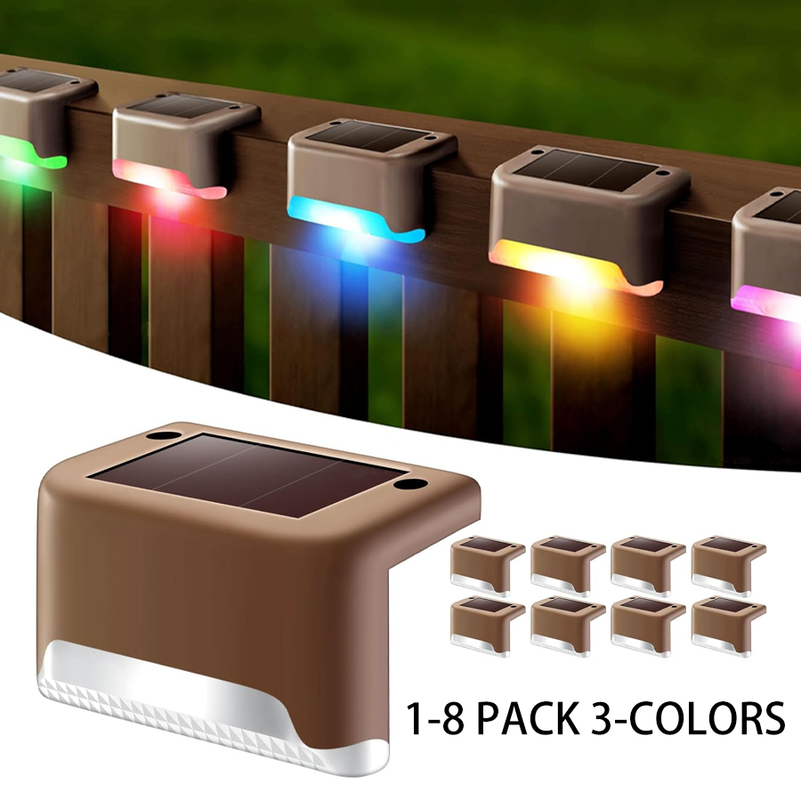 1-8 Pack LED พลังงานแสงอาทิตย์ - Outdoor Lighting On Fence บทวิจารณ์และราคา