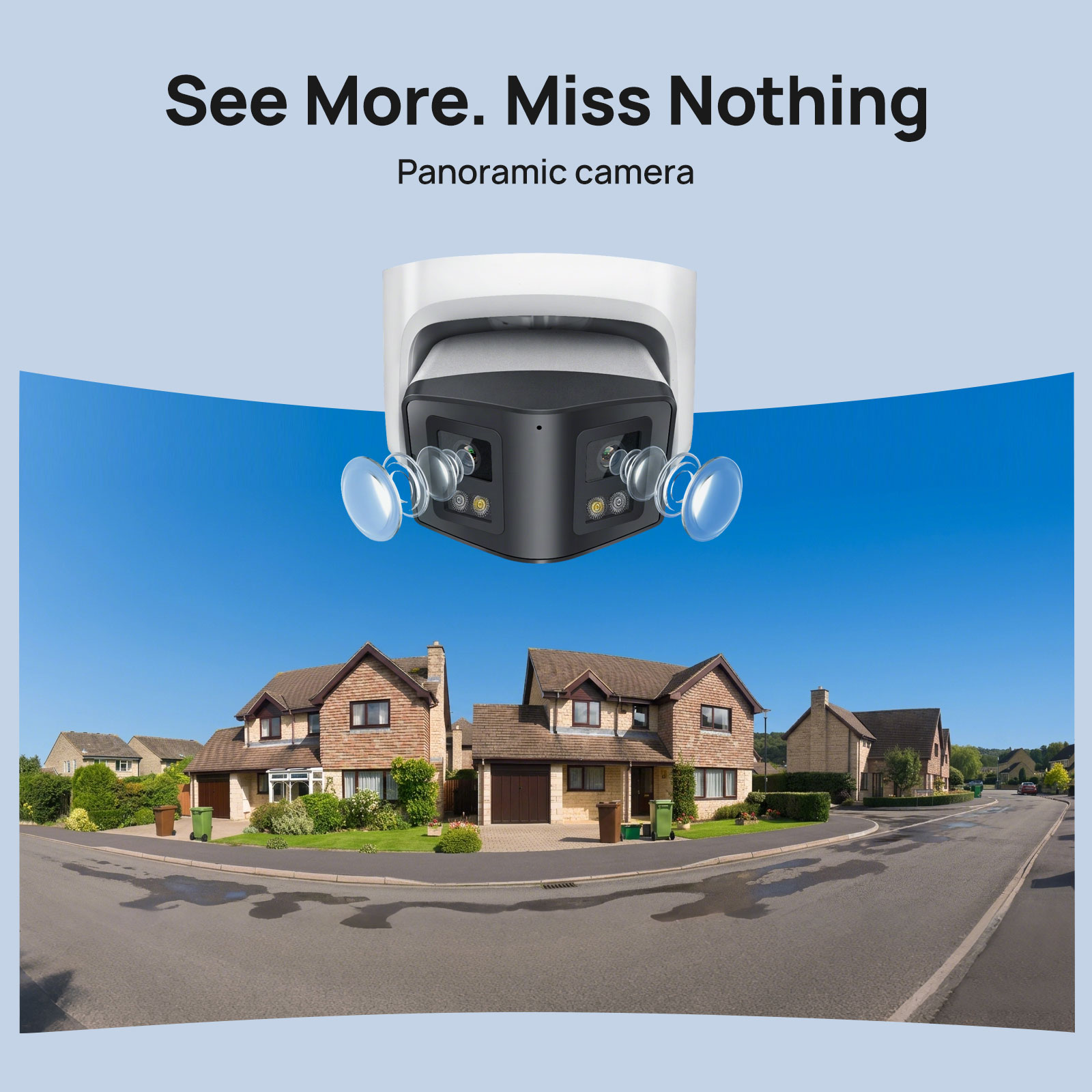 วิกไลน์ 4MP กล้อง IP แบบพาโนรา - Outdoor Lighting Mains Powered บทวิจารณ์และราคา