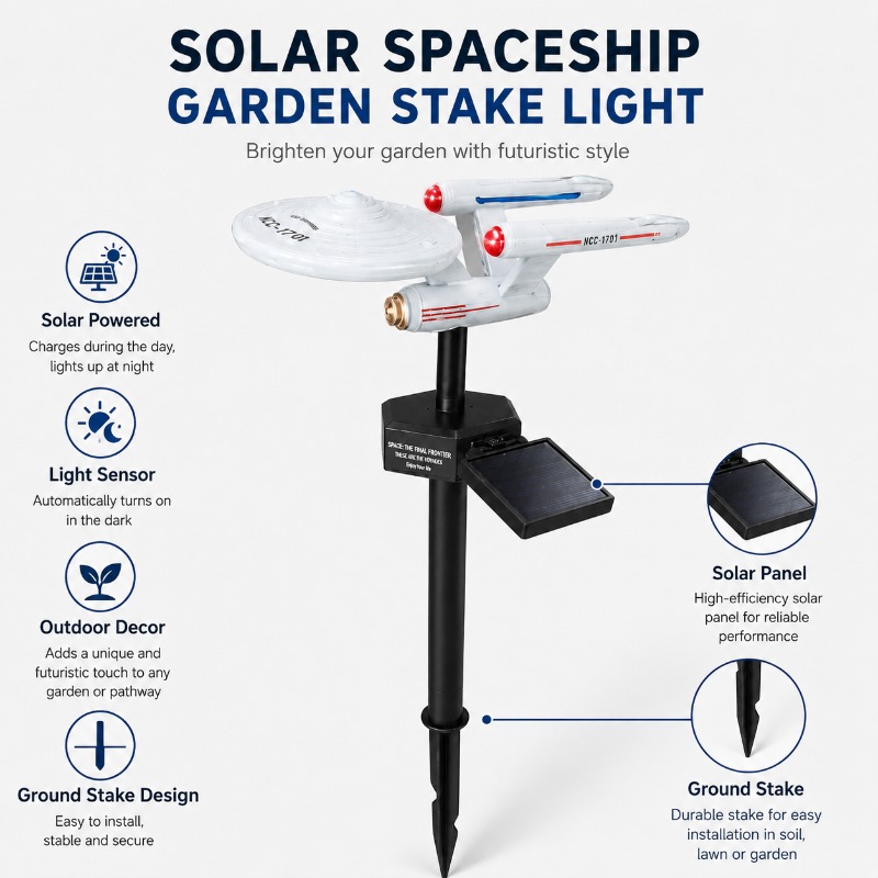 ไฟประดับสวนรูปยานอวกาศ Star Tr - Landscape Spike Light บทวิจารณ์และราคา