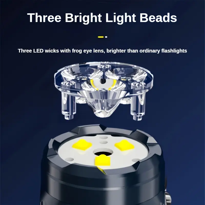 ไฟฉาย LED ขนาดเล็ก 3 ดวงพร้อมค - Outdoor Lighting Black บทวิจารณ์และราคา