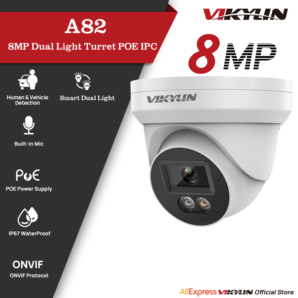 กล้องวงจรปิด VIKYLIN 8MP IP ระ - Outdoor Lighting Mains Powered บทวิจารณ์และราคา