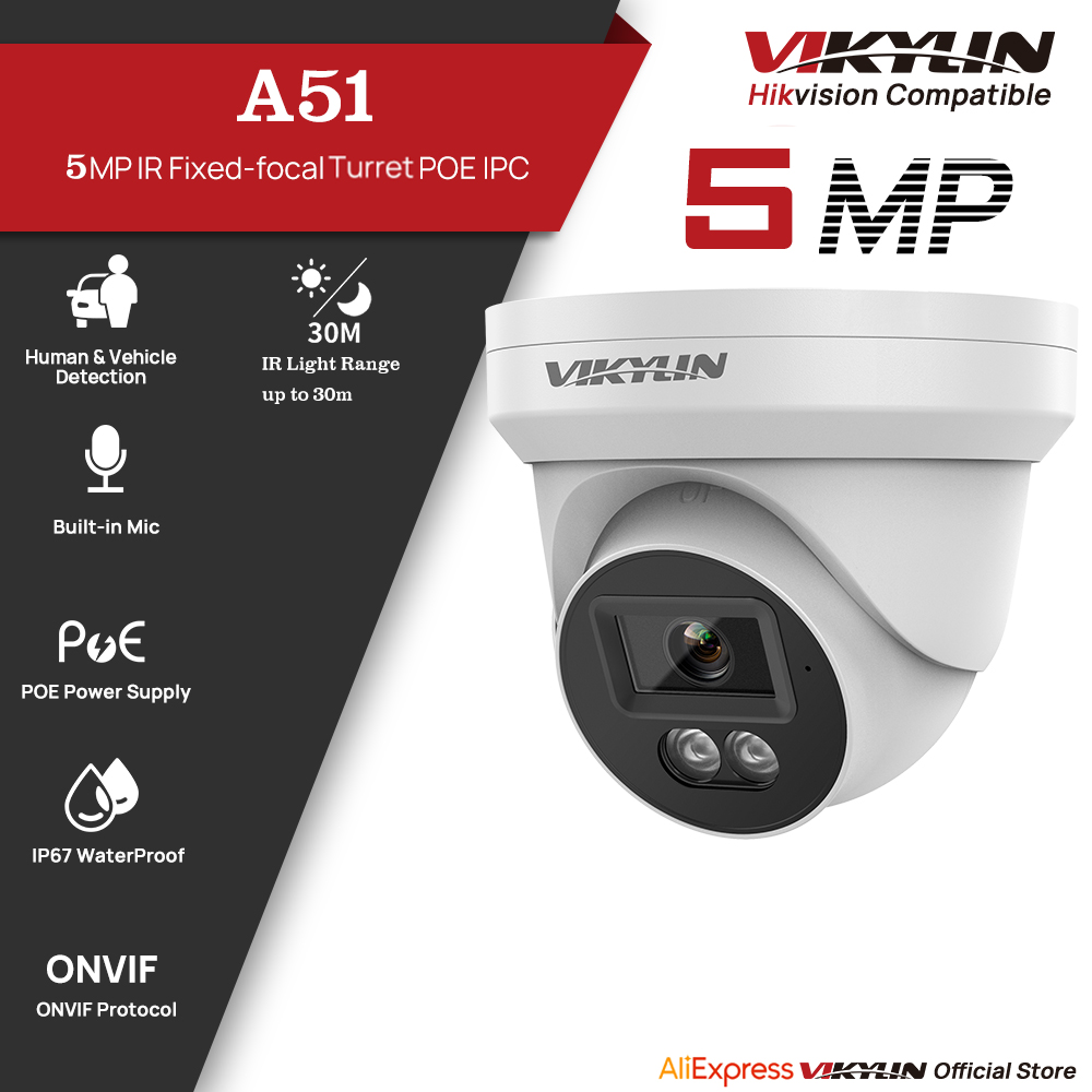 VIKYLIN 5MP กล้องรักษาความปลอด - Outdoor Lighting Mains Powered บทวิจารณ์และราคา