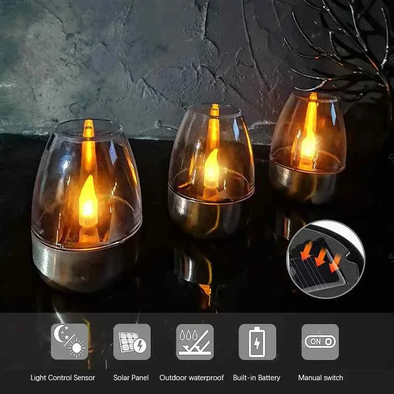 LED สแตนเลสไฟเทียนพลังงานแสงอา - Outdoor Lighting Company บทวิจารณ์และราคา