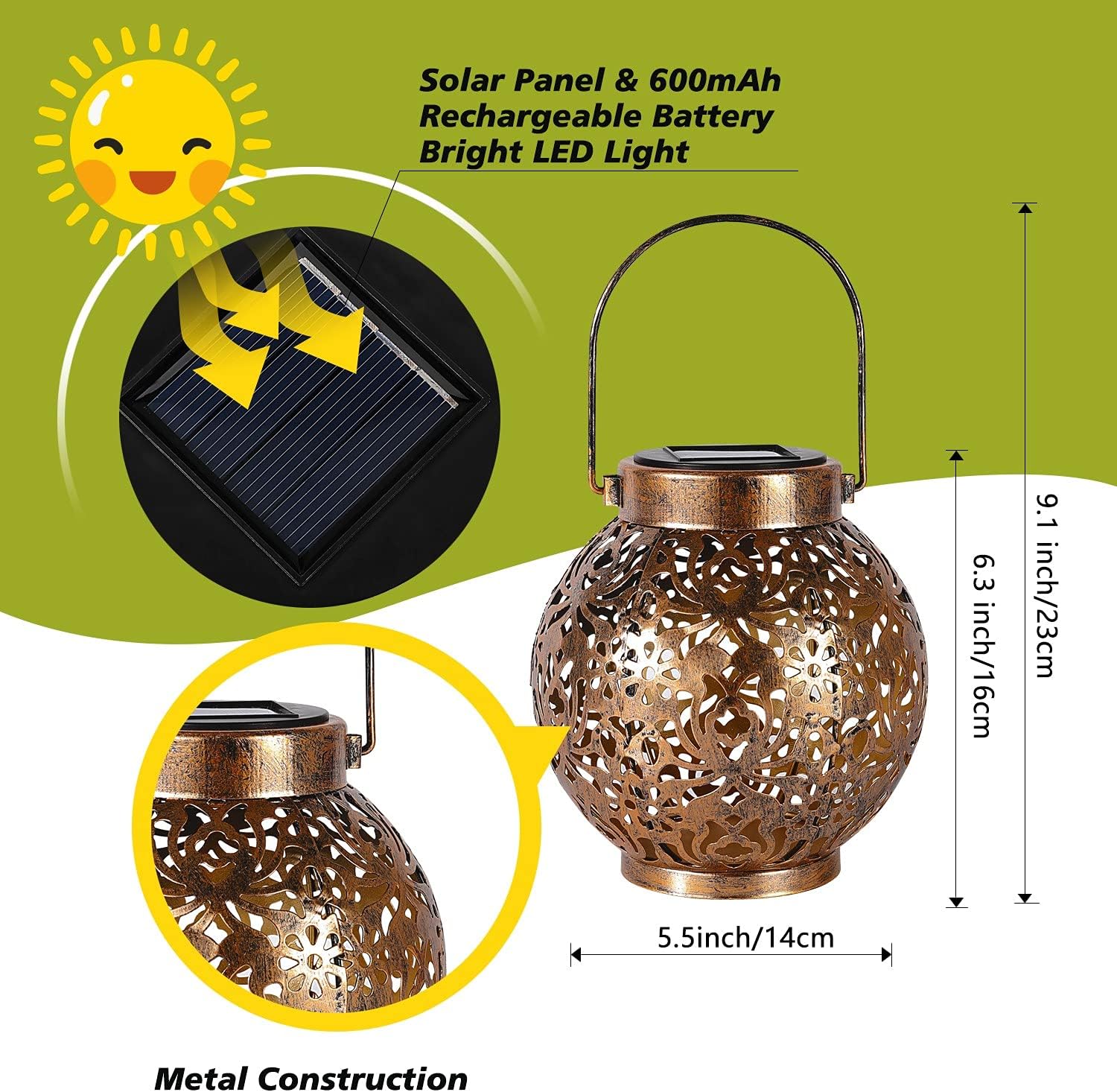 1-6 ชิ้นโคมไฟพลังงานแสงอาทิตย์ - Outdoor Lighting Company บทวิจารณ์และราคา