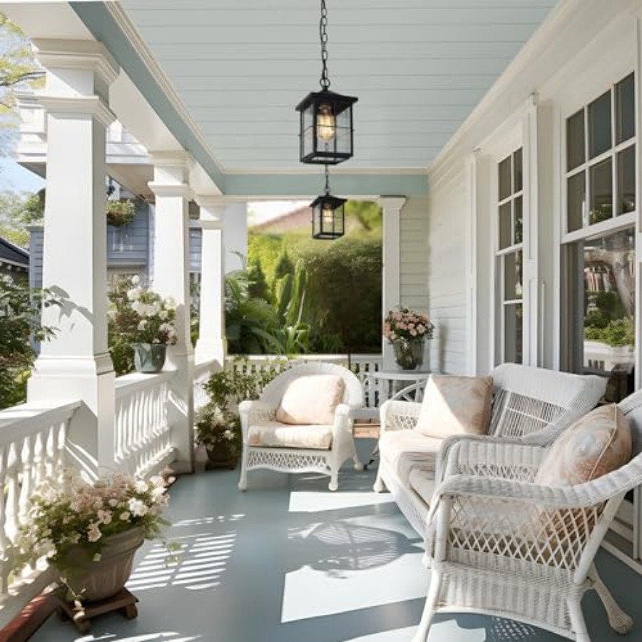 โคมไฟแขวนกลางแจ้ง, โคมไฟเพดานส - Outdoor Lighting Black บทวิจารณ์และราคา