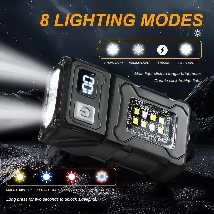ไฟฉาย LED แบบชาร์จไฟผ่านพอร์ต  - Outdoor Lighting Black บทวิจารณ์และราคา