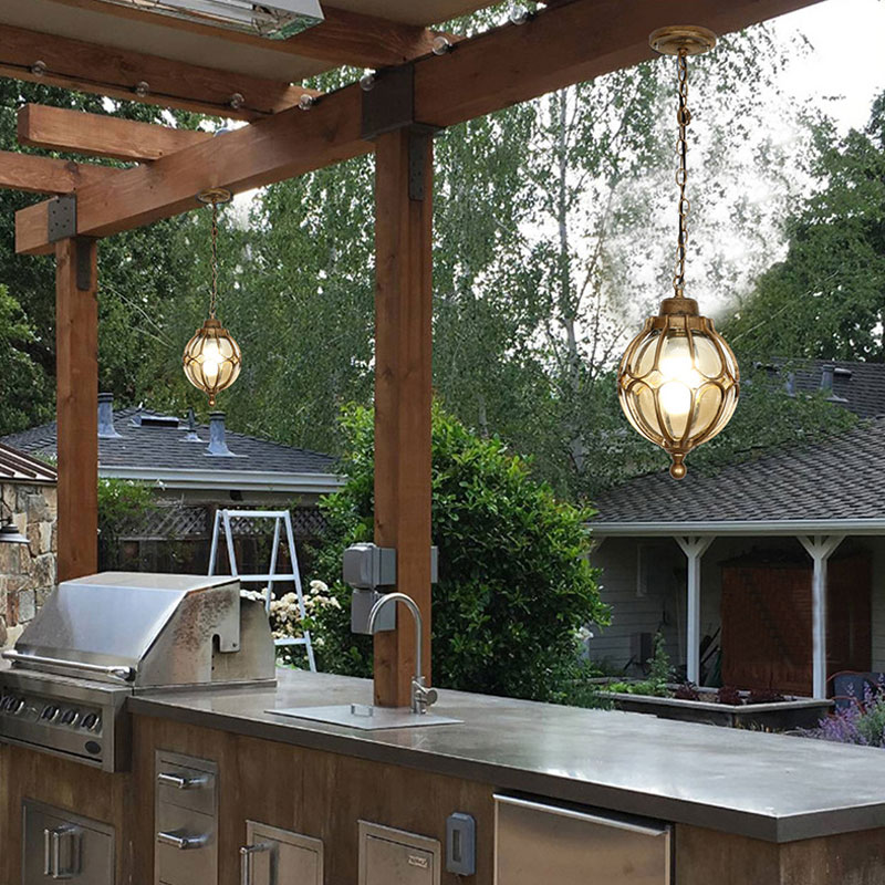 โคมไฟระย้ากันน้ำแบบอเมริกันทาง - Outdoor Lighting On Fence บทวิจารณ์และราคา