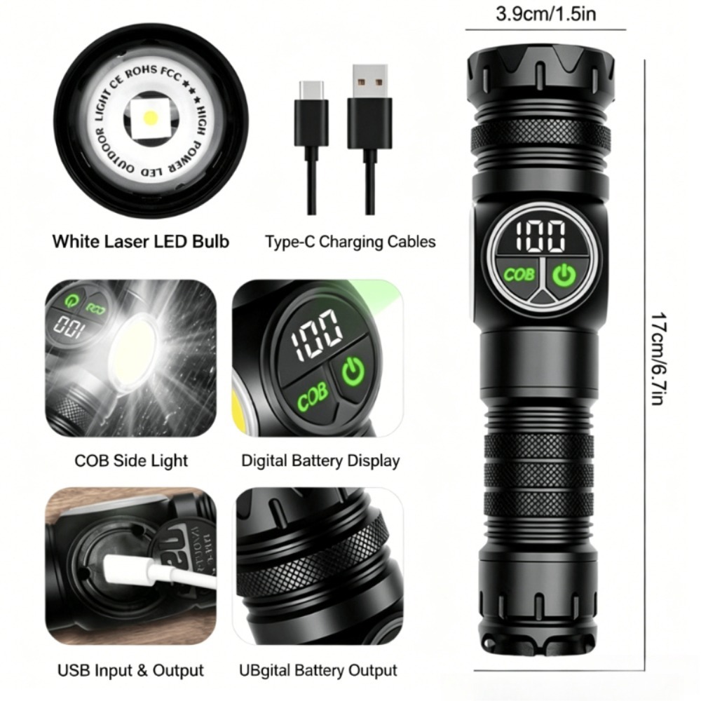 ไฟฉาย LED แสงสีขาว ชาร์จแบบ Ty - Outdoor Lighting Repair บทวิจารณ์และราคา