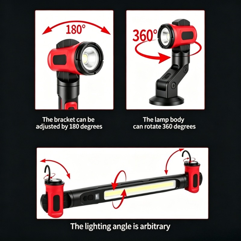 ไฟทำงานแม่เหล็กแบบ COB แบบชาร์ - Outdoor Lighting Repair บทวิจารณ์และราคา