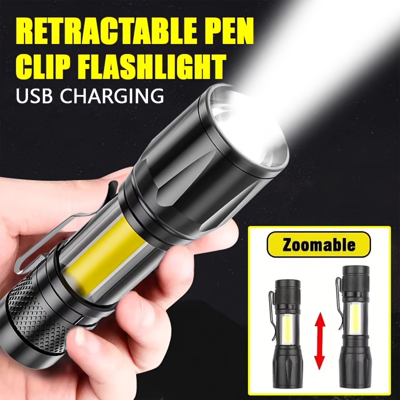 ไฟฉาย LED ขนาดเล็ก COB ไฟส่องส - Outdoor Lighting Black บทวิจารณ์และราคา