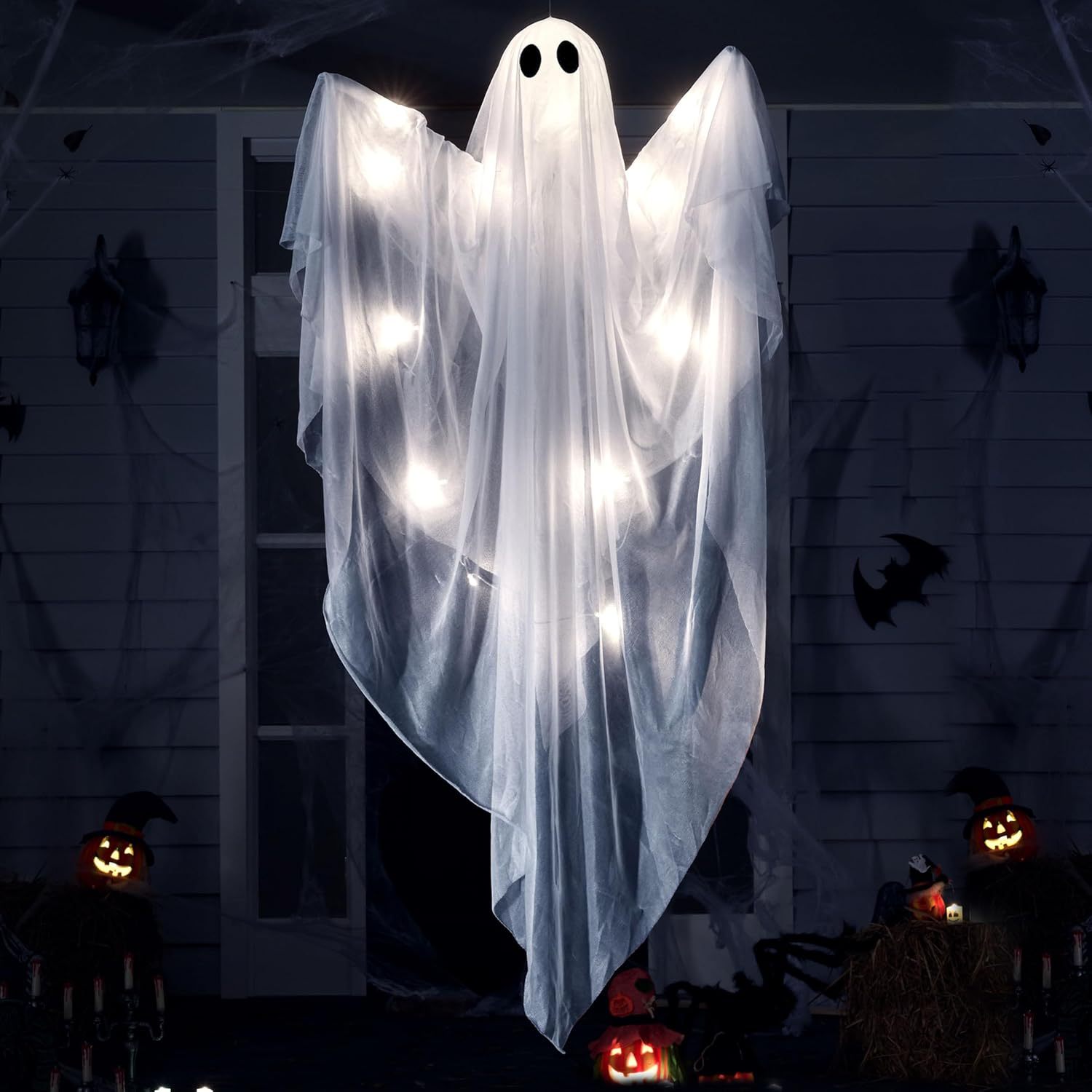 ไฟแขวนฮาโลวีนรูปผีพร้อมไฟ LED  - Outdoor Lighting Ideas For Party บทวิจารณ์และราคา