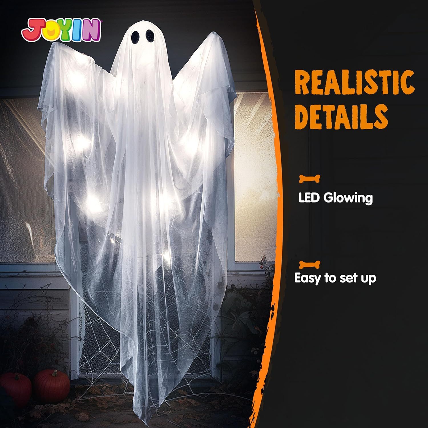 ไฟแขวนฮาโลวีนรูปผีพร้อมไฟ LED  - Outdoor Lighting Ideas For Party บทวิจารณ์และราคา