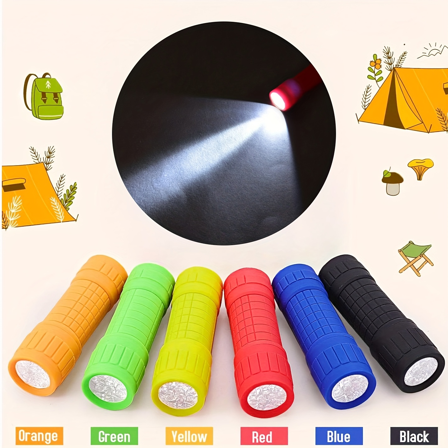 ไฟฉายพกพาขนาดเล็ก 9 XPE หลอดไฟ - Outdoor Lighting Portable บทวิจารณ์และราคา