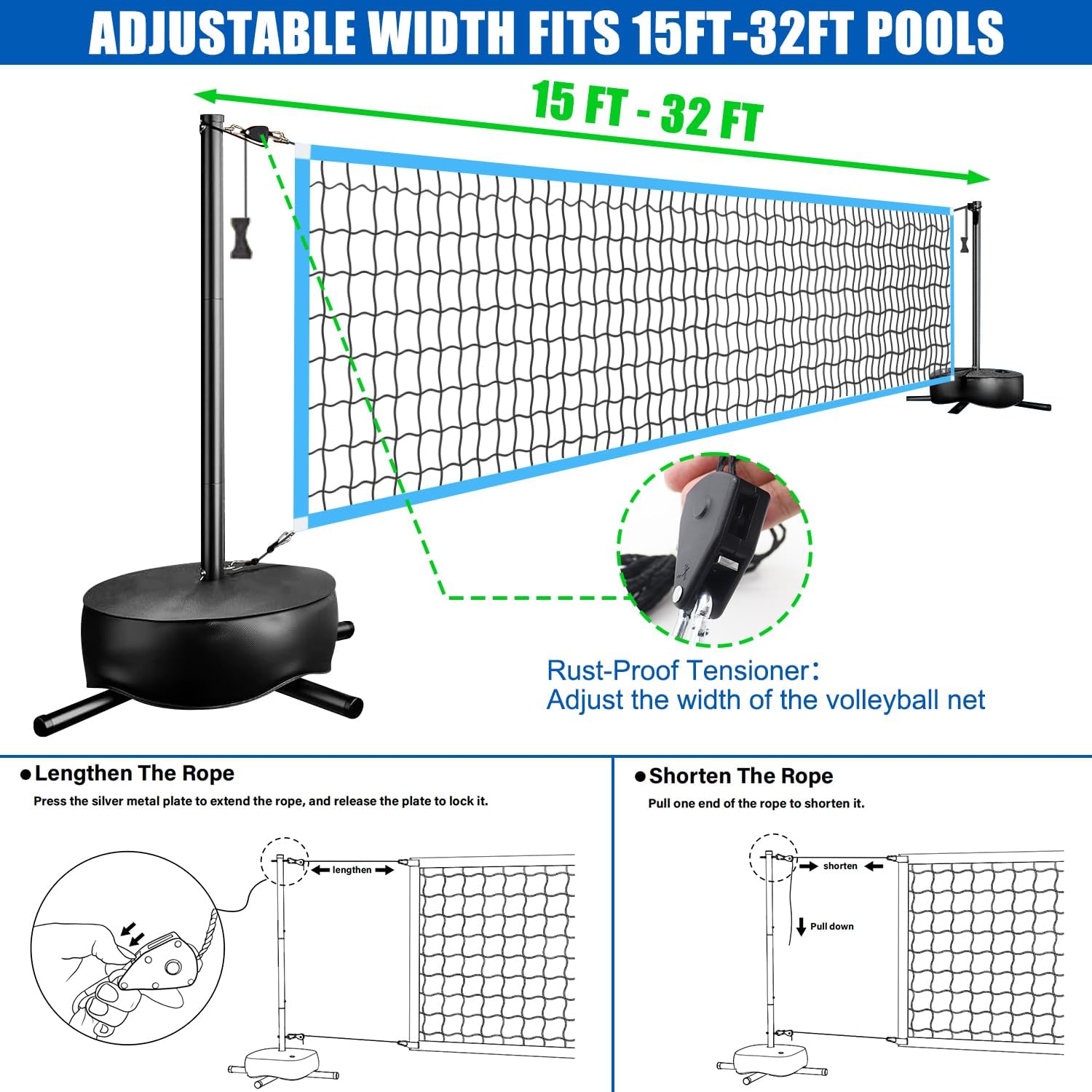 ตาข่ายวอลเลย์บอล LED แบบพกพาสำ - Outdoor Lighting Portable บทวิจารณ์และราคา