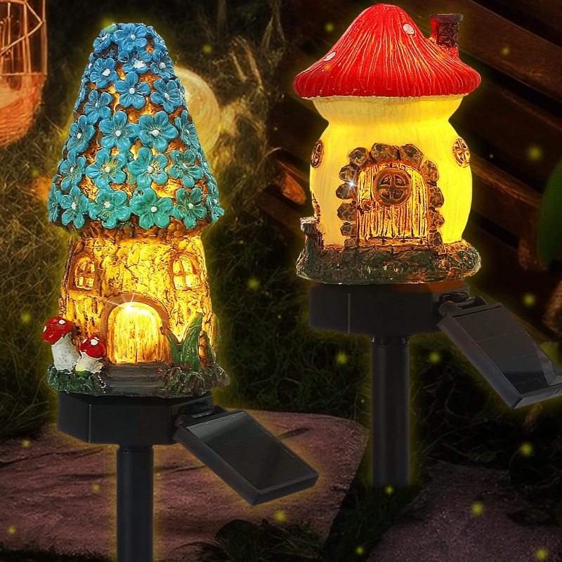 ไฟบ้านเรซิ่นรูปดอกไม้พลังงานแส - Landscape Spike Light บทวิจารณ์และราคา