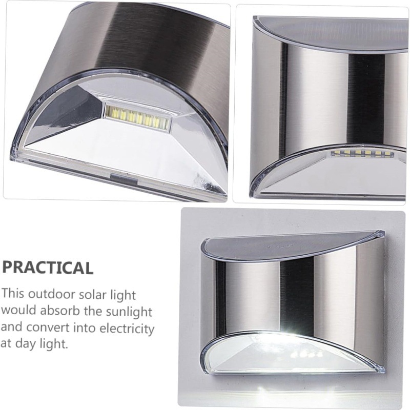 ไฟสวนพลังงานแสงอาทิตย์ 2 ชิ้น  - Outdoor Lighting On Fence บทวิจารณ์และราคา