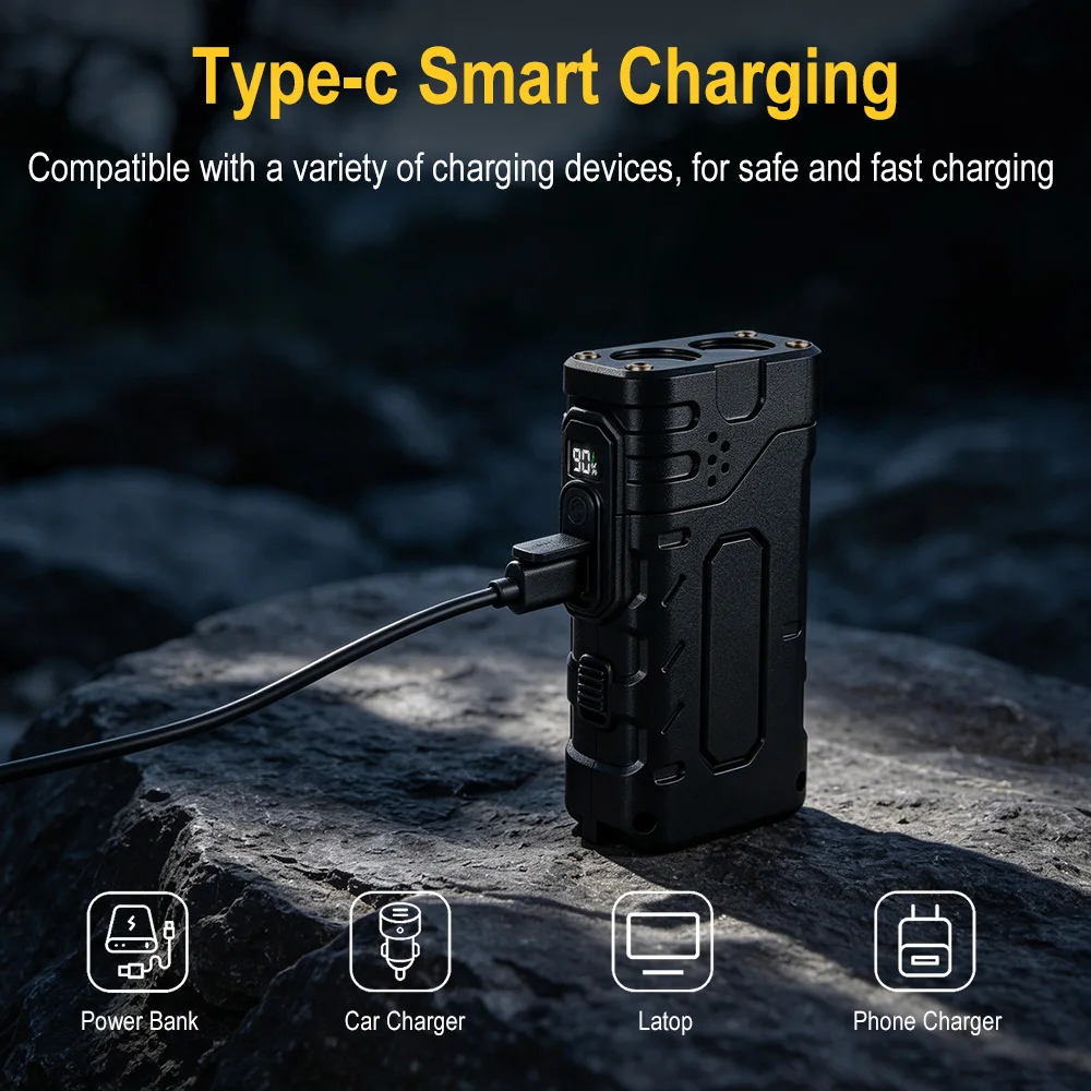 BORUIiT ไฟฉาย LED แบบหมุนมือ E - Outdoor Lighting Brands บทวิจารณ์และราคา