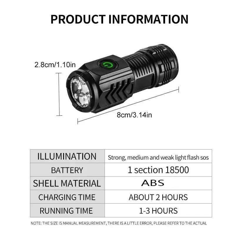 ไฟฉายมินิ 3LED พร้อมคลิปหนีบปา - Outdoor Lighting Brands บทวิจารณ์และราคา