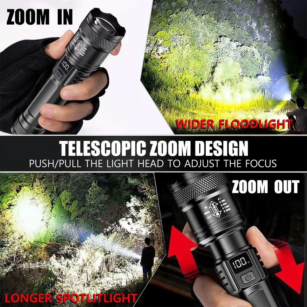 ไฟฉาย LED แบบชาร์จไฟได้ ไฟฉายซ - Outdoor Lighting Brands บทวิจารณ์และราคา