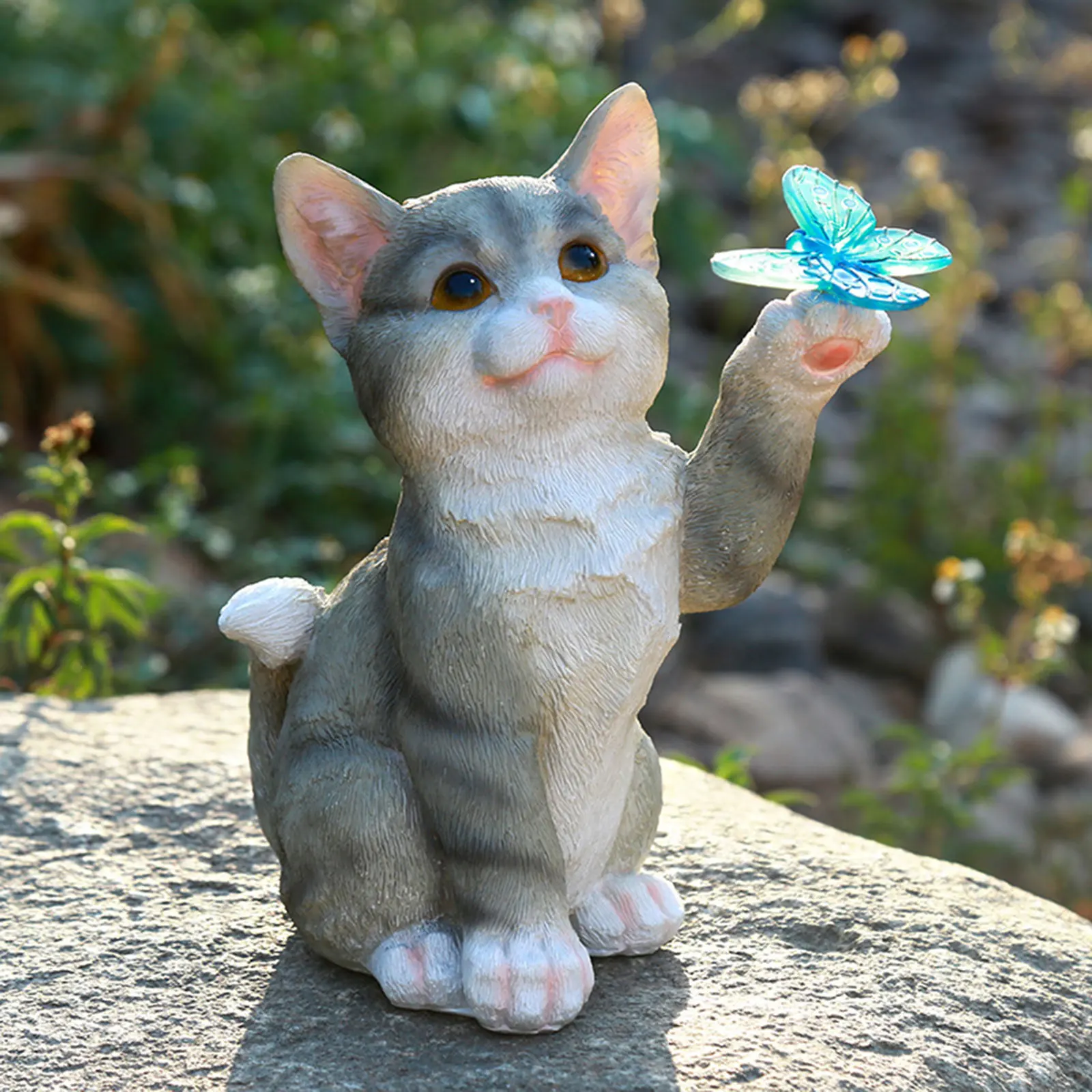 กลางแจ้งแมวประติมากรรมFigurine - Landscape Spike Light บทวิจารณ์และราคา