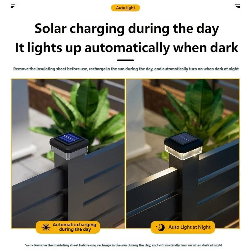 ไฟ LED พลังงานแสงอาทิตย์แบบกัน - Post Cap Light บทวิจารณ์และราคา